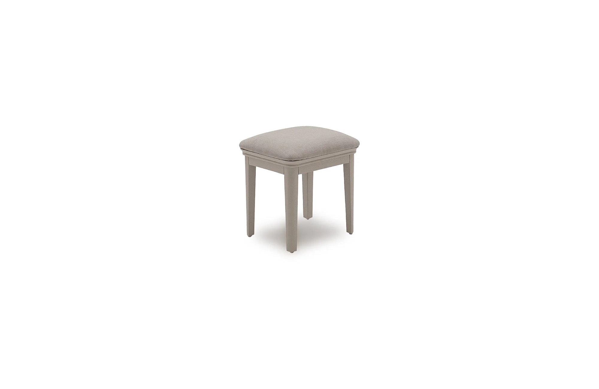 Louvre Taupe Upholstered Stool - Image 3