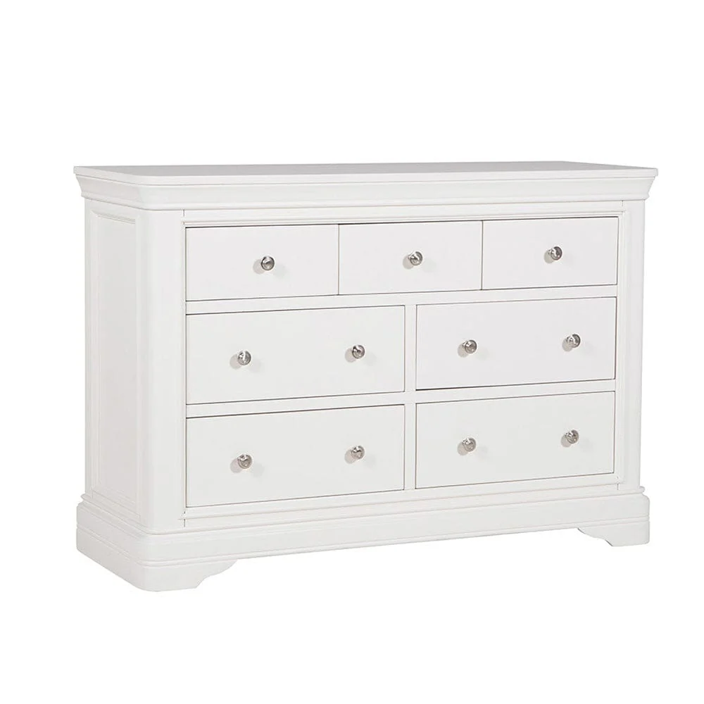 Louvre White Wooden 7 Drawer Chest - Image 7
