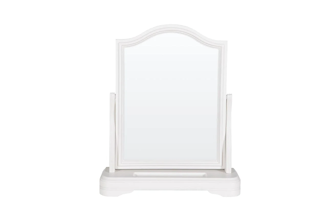 Louvre White Wooden Dressing Table Mirror - Image 2
