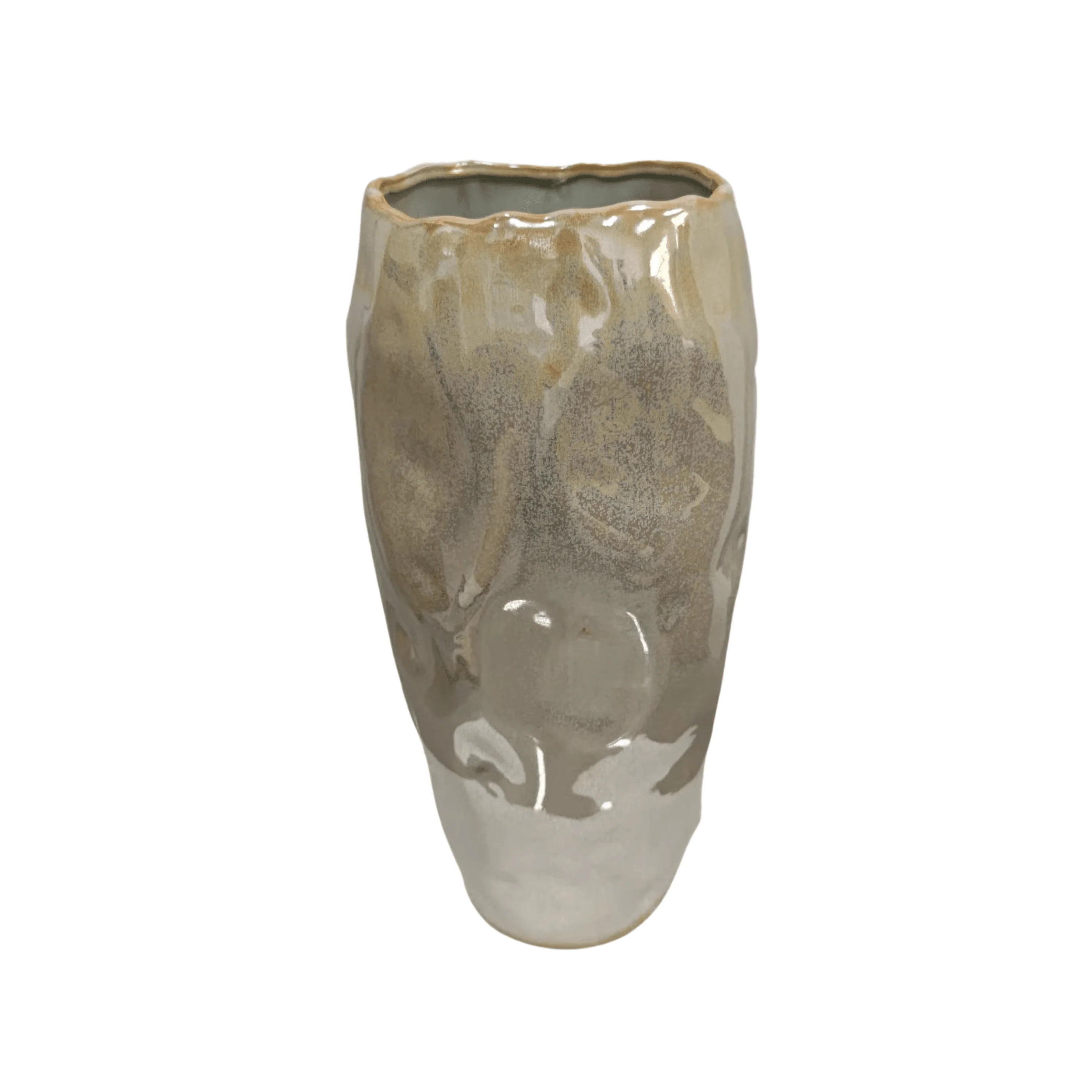 Lucienne Large Pearlescent Abstract Decorative Vase - Image 3