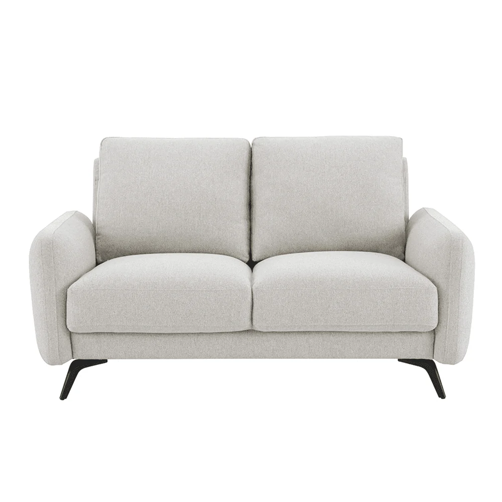 Lucinda Oatmeal Textured Fabric 2 Seater Sofa - Image 2