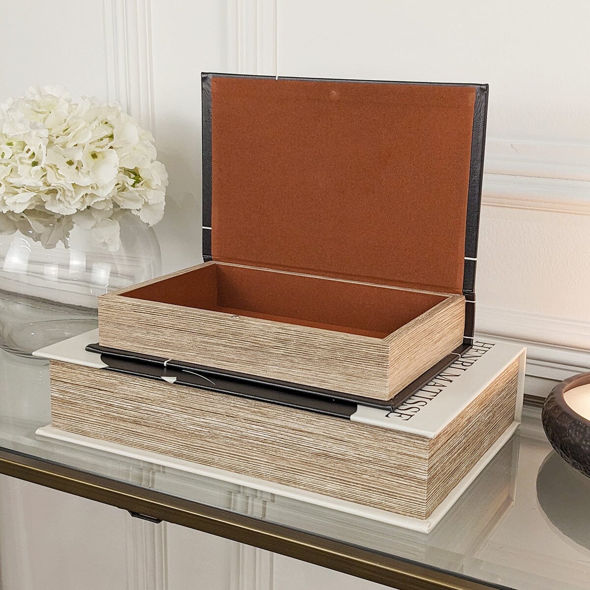 Maos Black & White Decorative Book Boxes - Set of 2 - Image 2