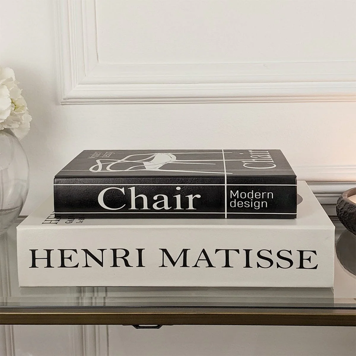 Maos Black & White Decorative Book Boxes - Set of 2 - Image 3
