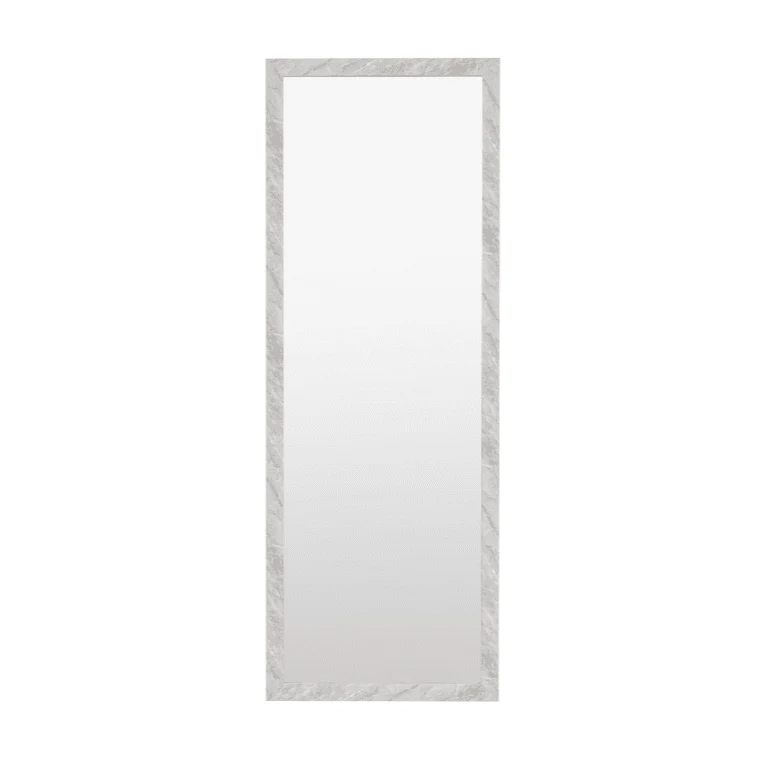 Marcie Large White Marbled Leaner Wall Mirror - Image 3