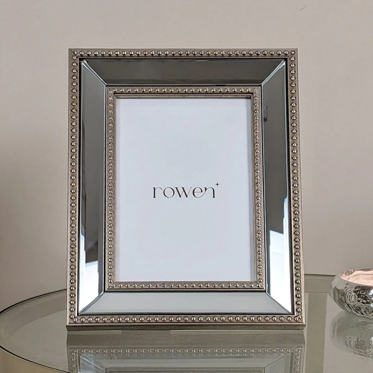 Marina Gold & Mirrored Photo Frame - 5x7" - Image 3