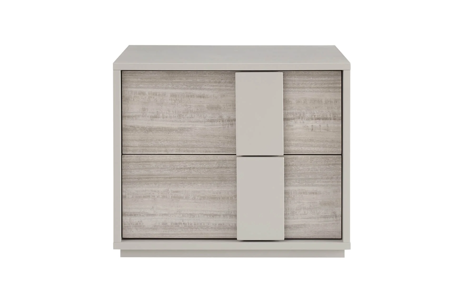 Maya Luxury Greige 2 Drawer Bedside Table - Image 4