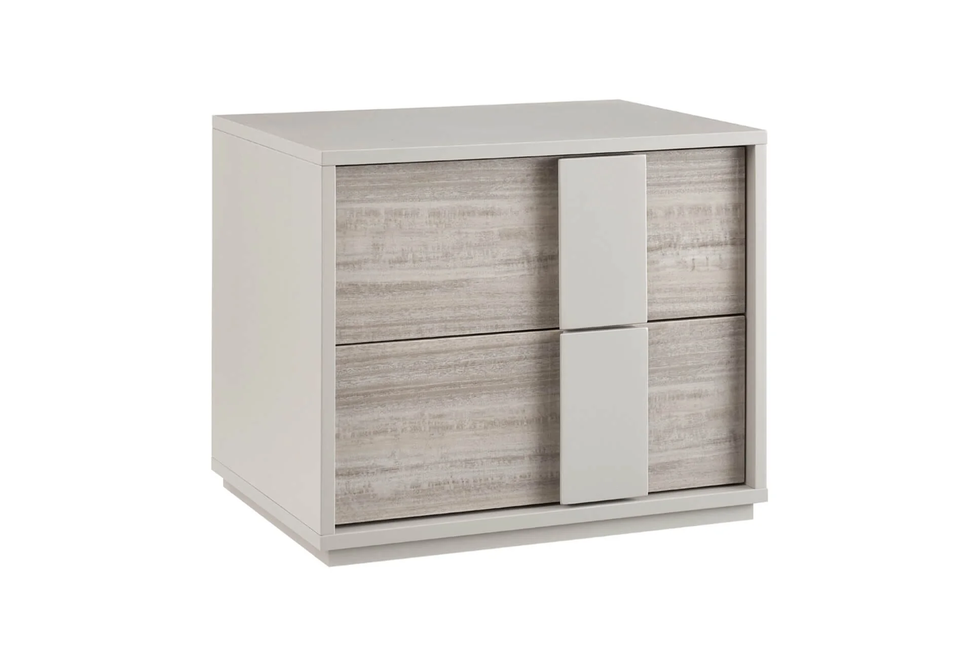 Maya Luxury Greige 2 Drawer Bedside Table - Image 5