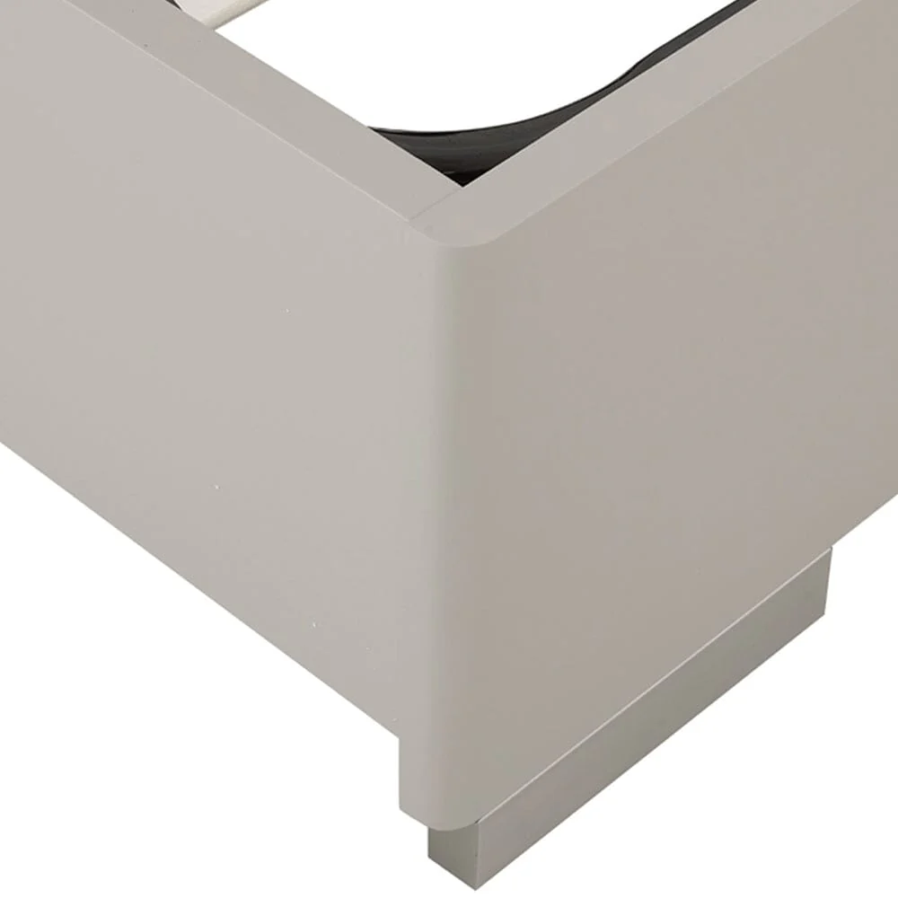 Maya Luxury Greige Channelled Bed with Integrated LED Lights - Image 5