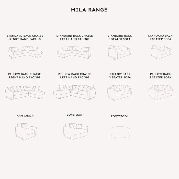 Mila Taupe Soft Textured Love Seat with Gold Feet - Image 3