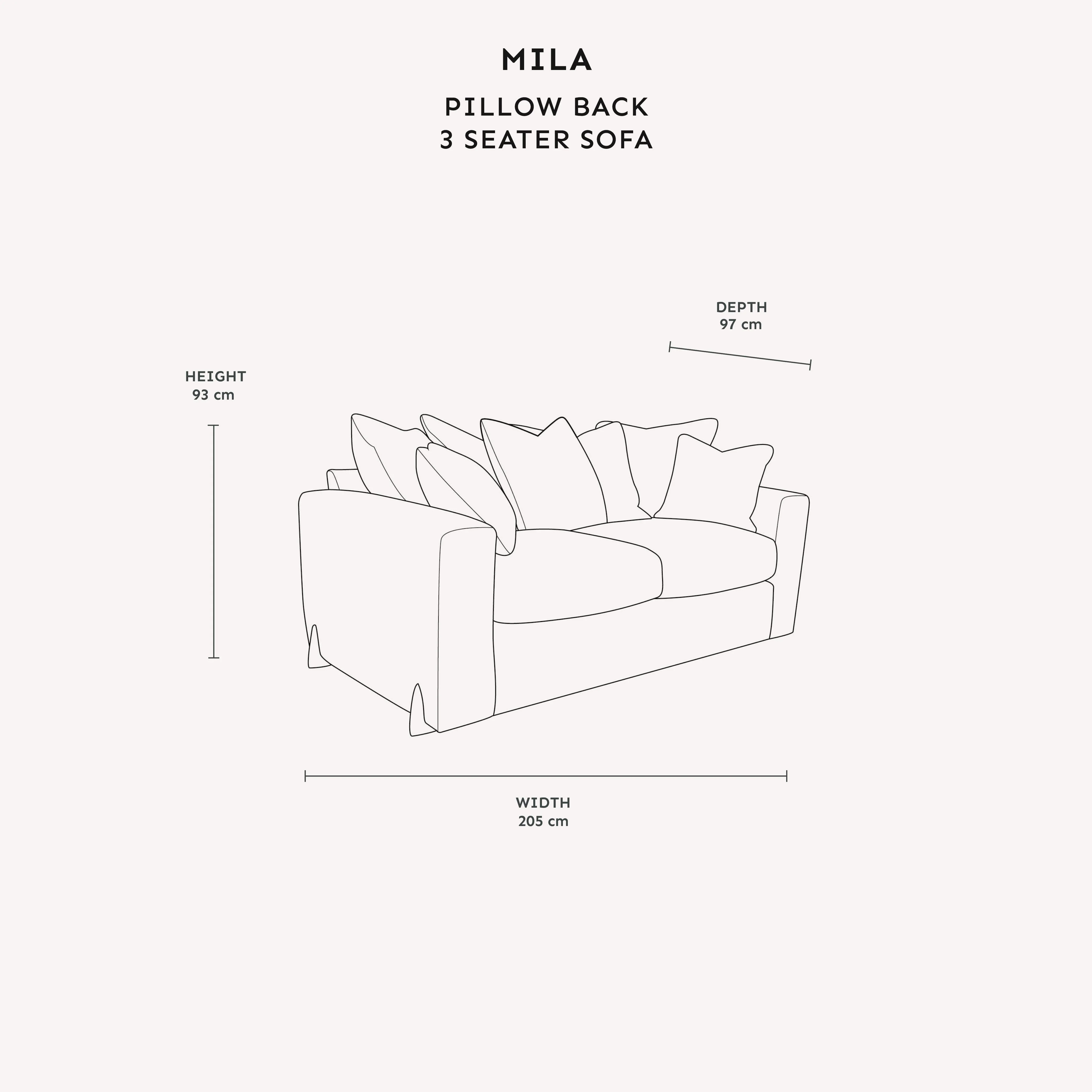 Mila Taupe Soft Textured Sofa Range with Gold Feet - Image 15