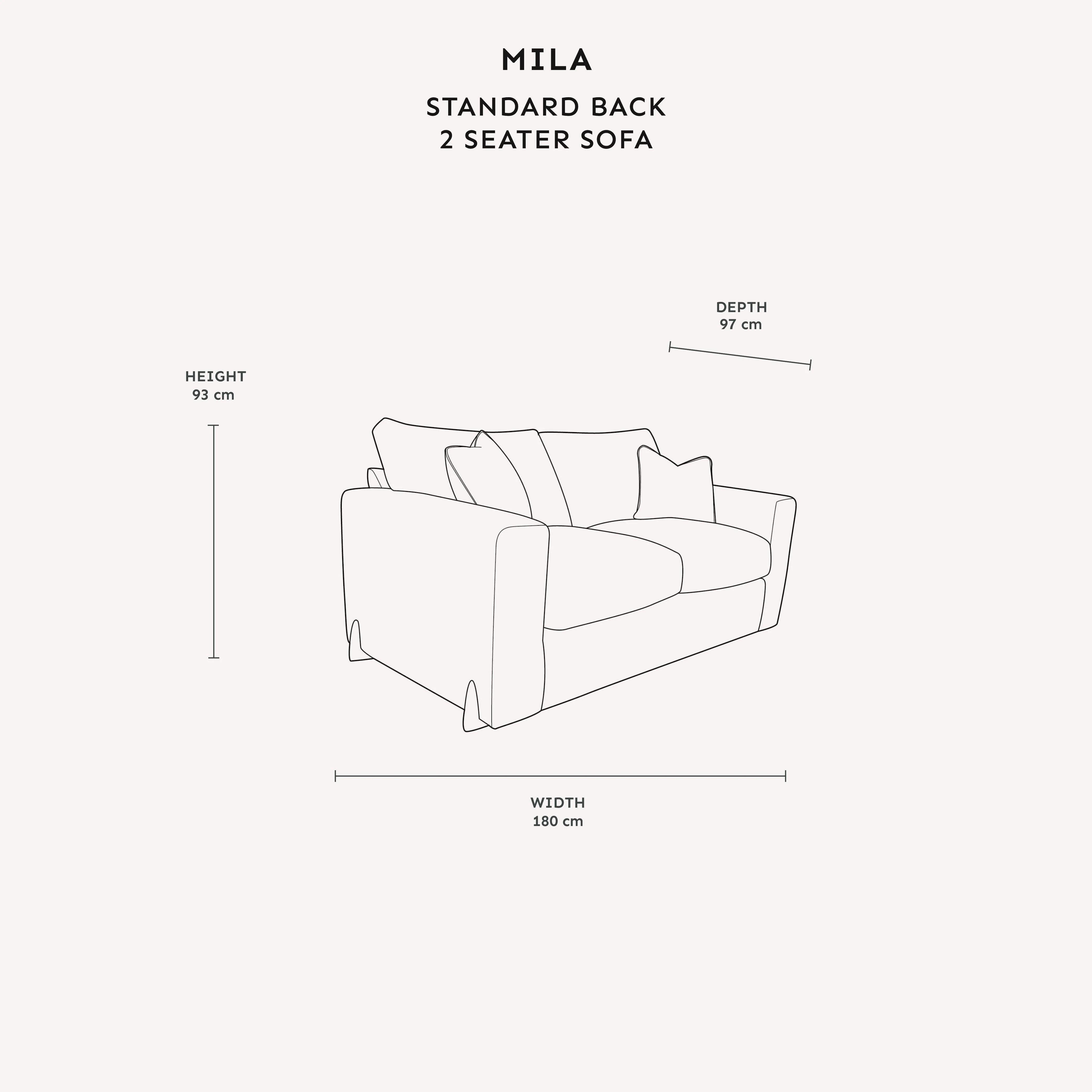 Mila Taupe Soft Textured Sofa Range with Gold Feet - Image 16