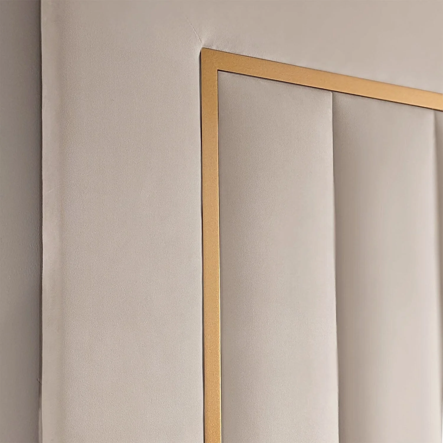 Milan Cream & Gold Channelled Luxury Headboard - Image 3