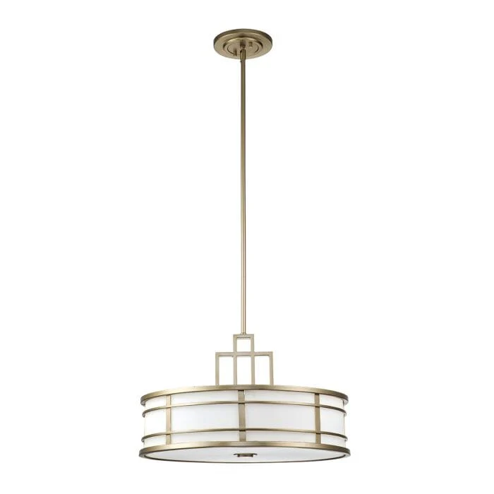 Millie Painted Brass 3 Light Pendant Ceiling Light - Image 3