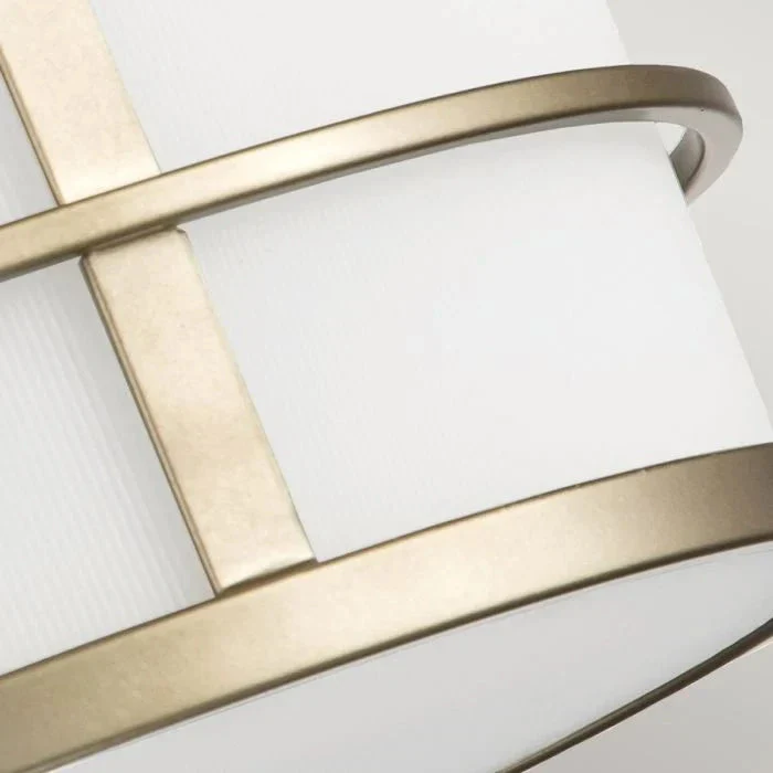 Millie Painted Brass 3 Light Semi-Flush Ceiling Light - Image 4