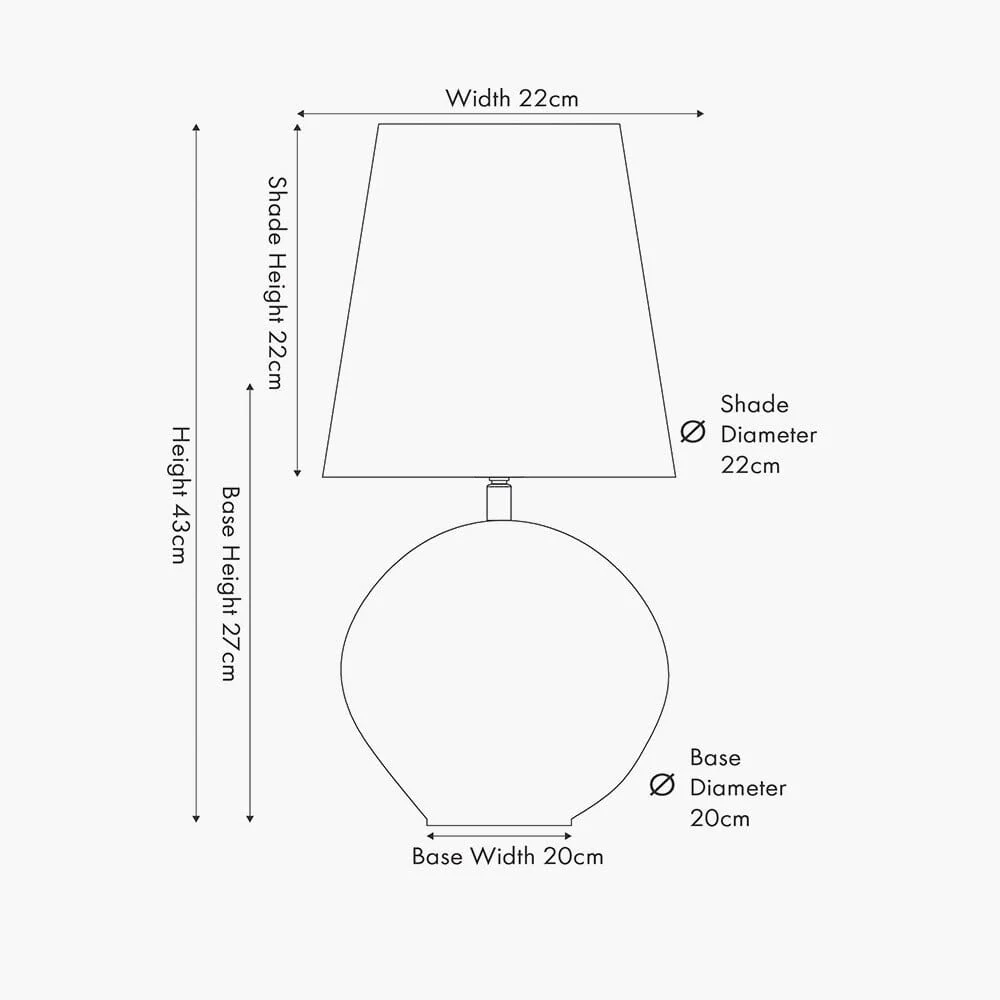 Milou Clear Glass Organic Table Lamp with White Shade - Image 4