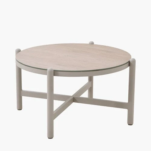 Moeven Cream Set of 2 Outdoor Tables - Image 3