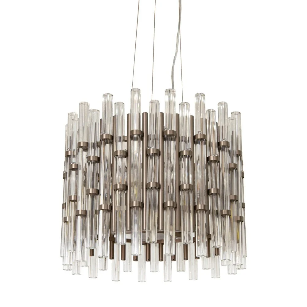 Molli Luxury Bronze & Glass Chandelier - Image 2