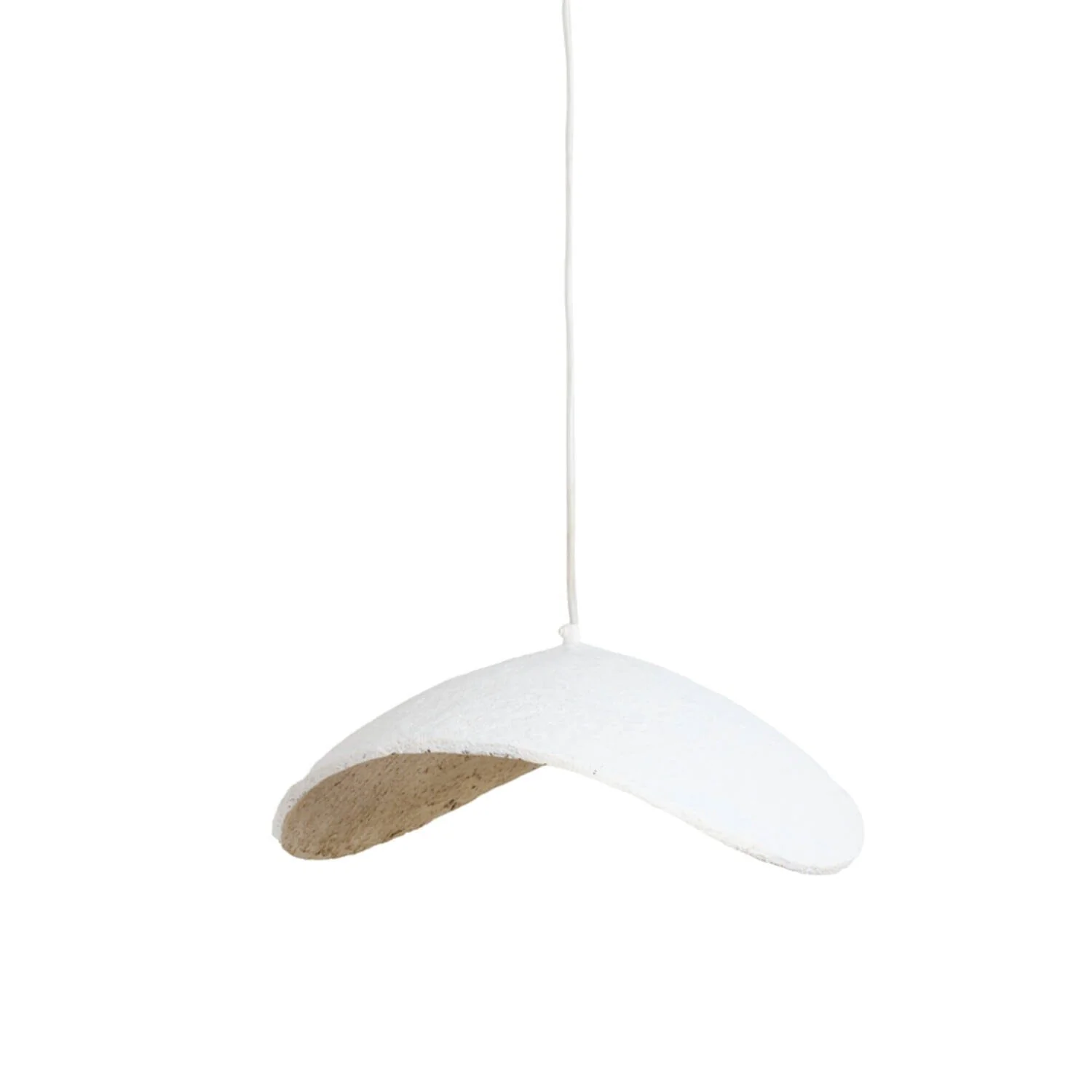Montrose Cream & Antique Brass Organic Ceiling Light - Image 2
