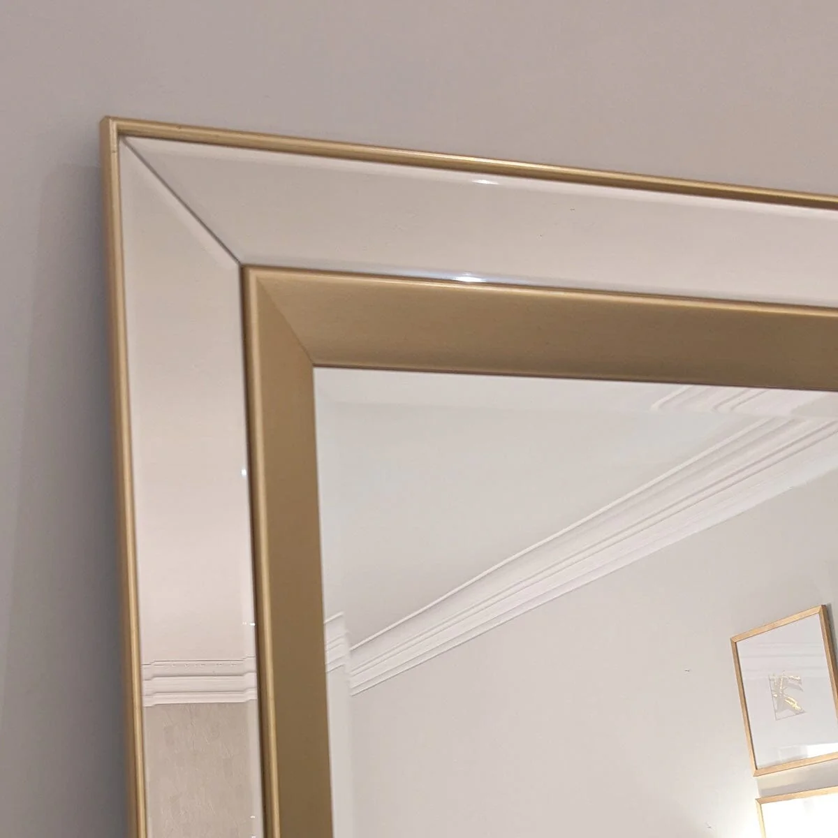 Eloise Gold Framed Leaner Wall Mirror - Image 2