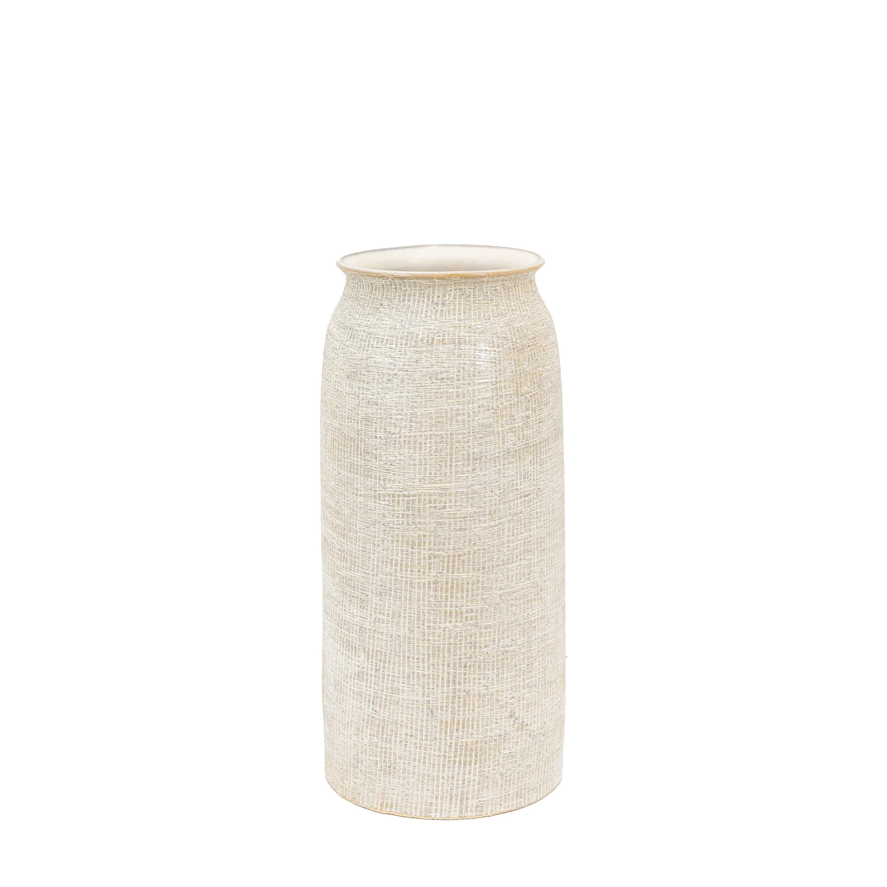 Mystic Large Textured Neutral Vase - Image 4