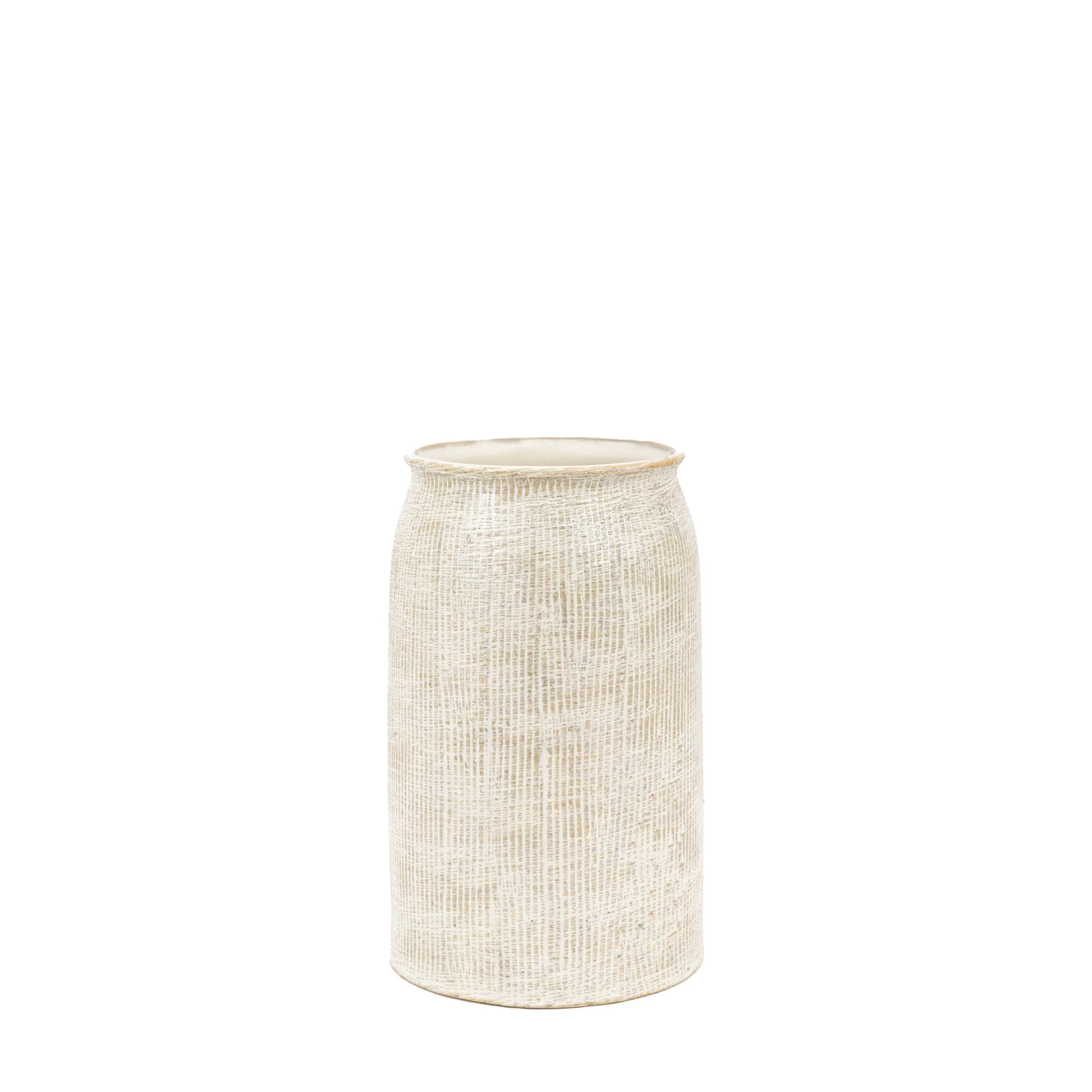 Mystic Medium Textured Neutral Vase - Image 4