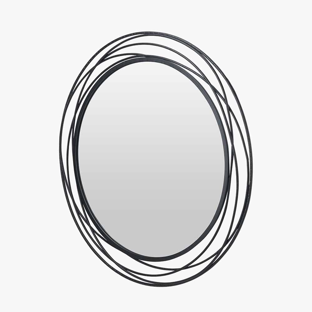 Nantes Black Round Wall Mirror - Image 3