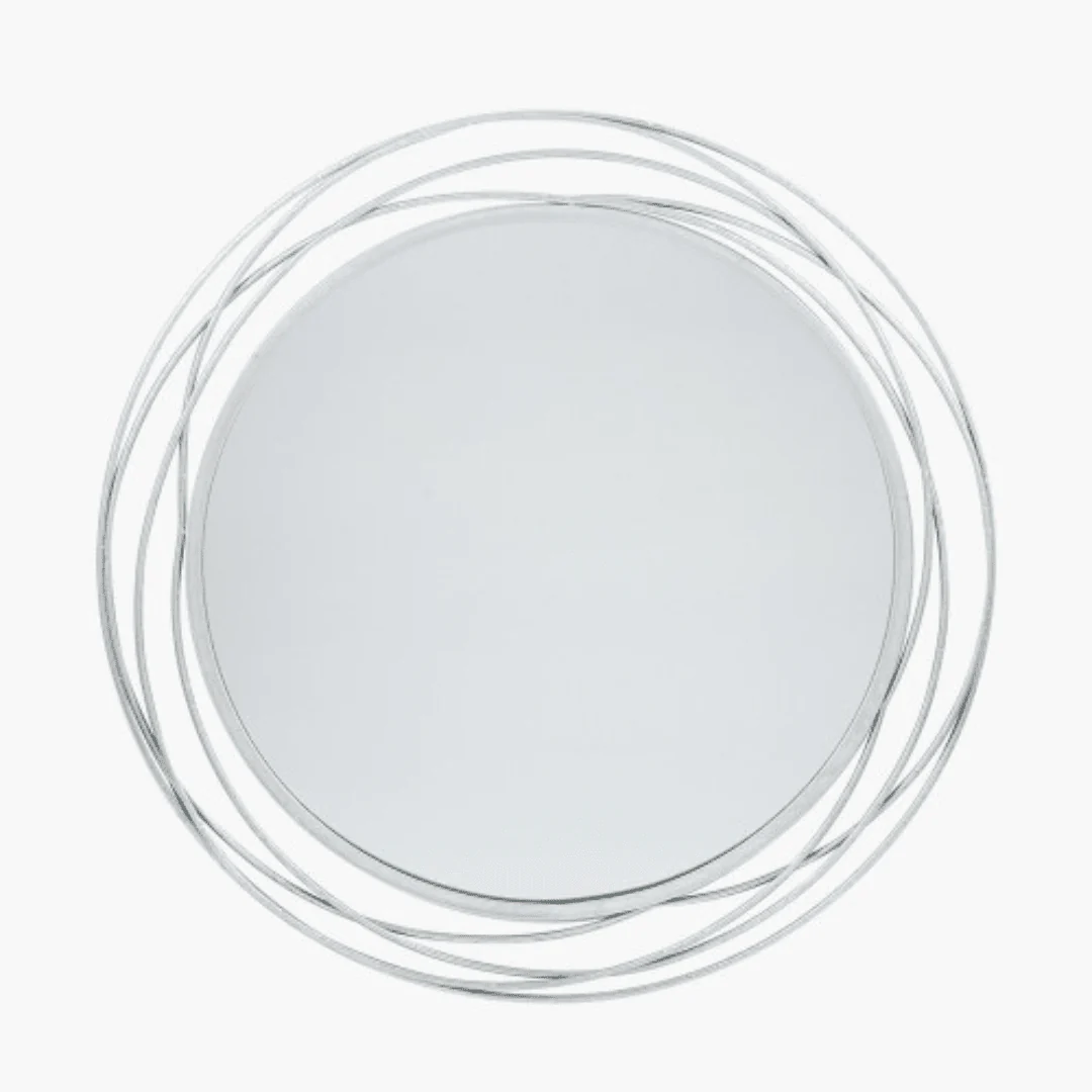 Nantes Silver Round Wall Mirror - Image 2