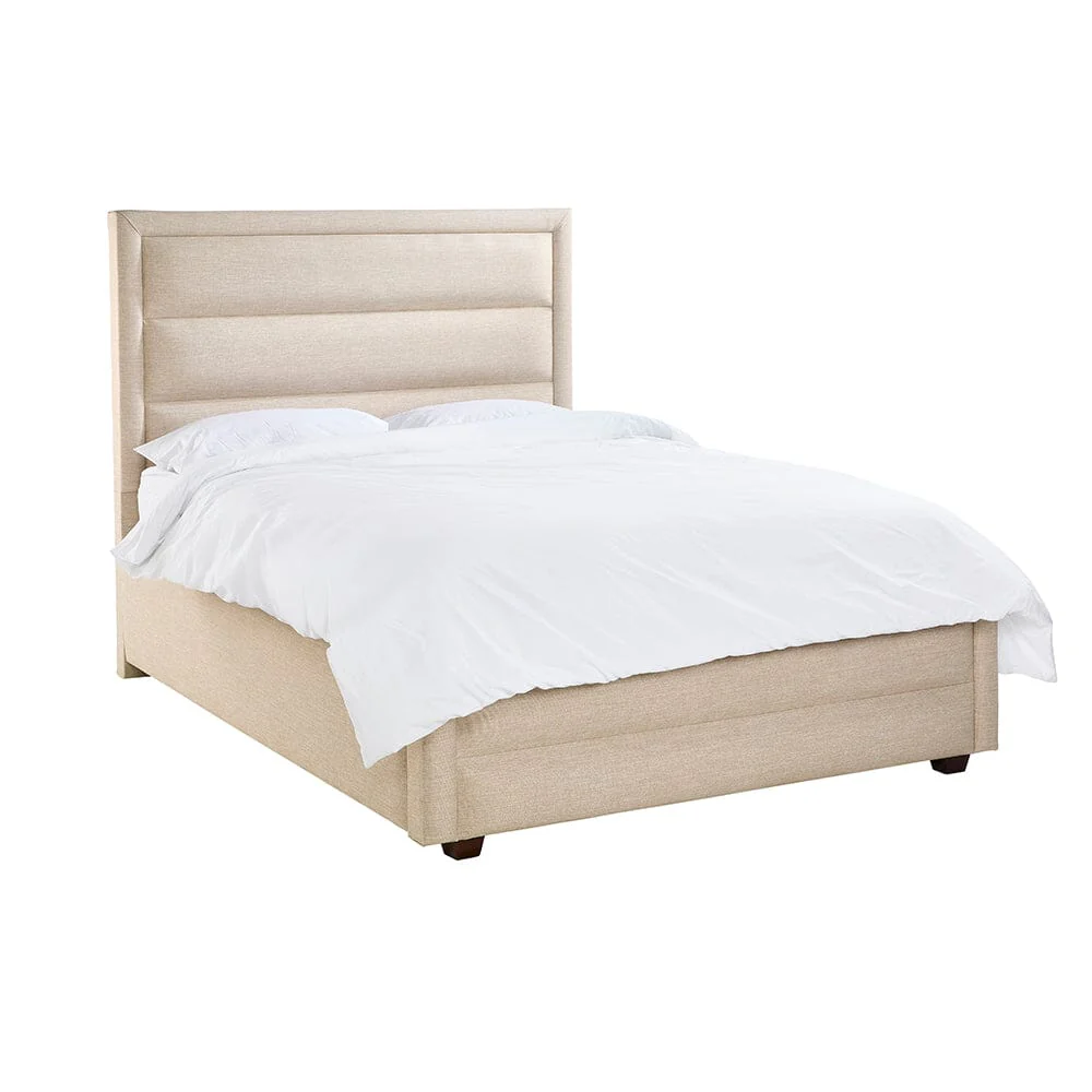 Natalia Luxury Stone Textured Upholstered Bed - Image 2