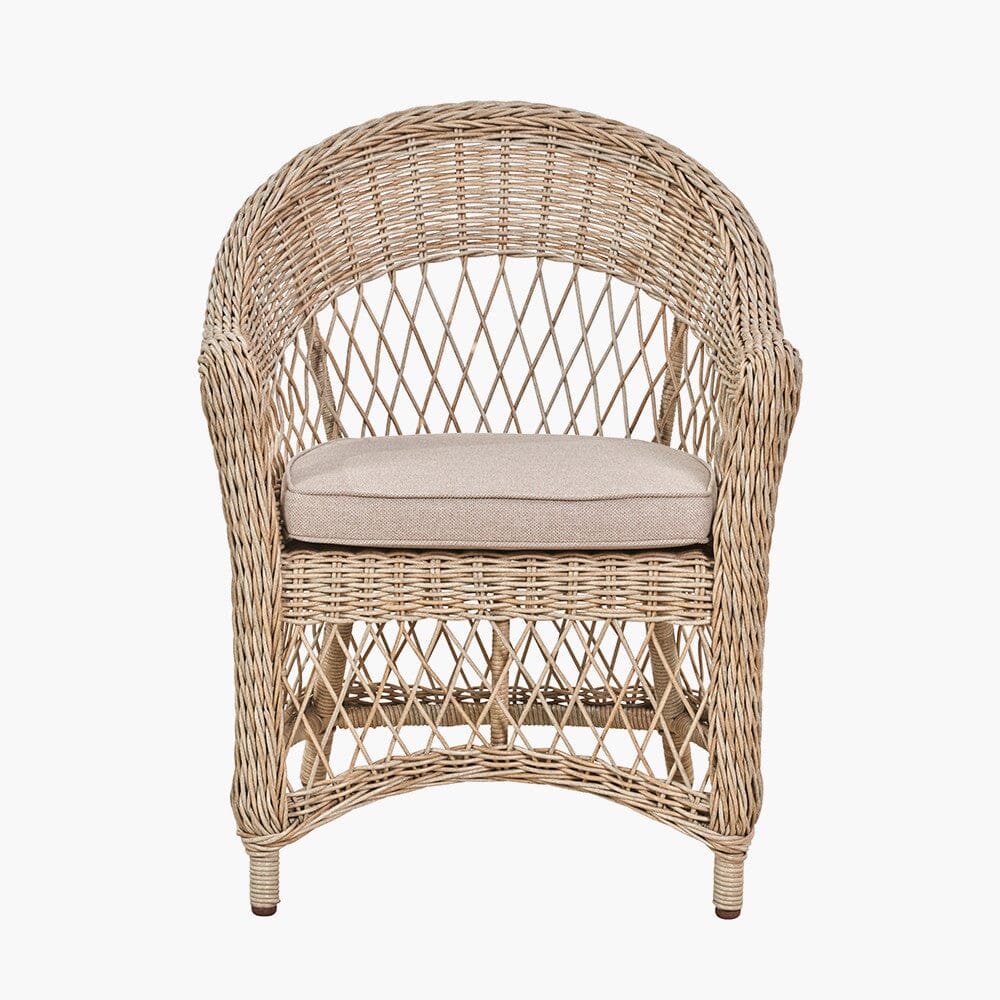 Naxos Outdoor Wicker Woven 6 Seater Dining Set - Image 4