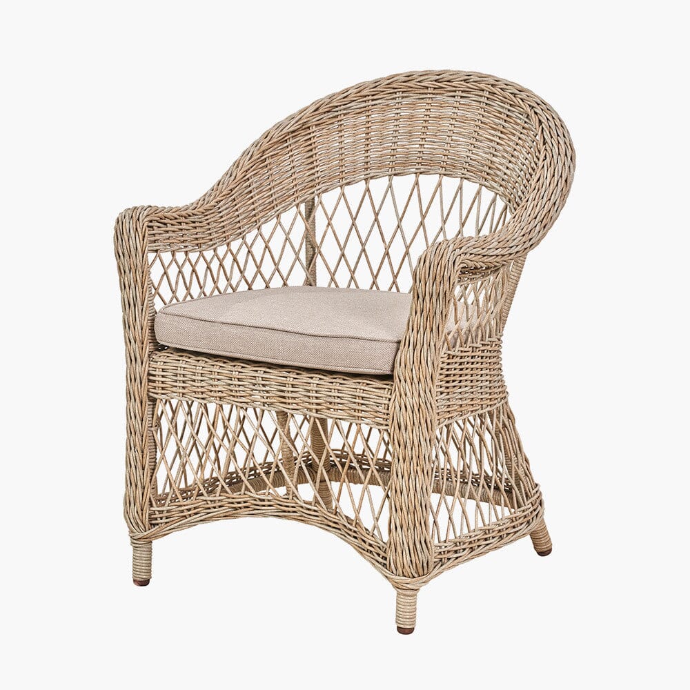Naxos Outdoor Wicker Woven 6 Seater Dining Set - Image 5