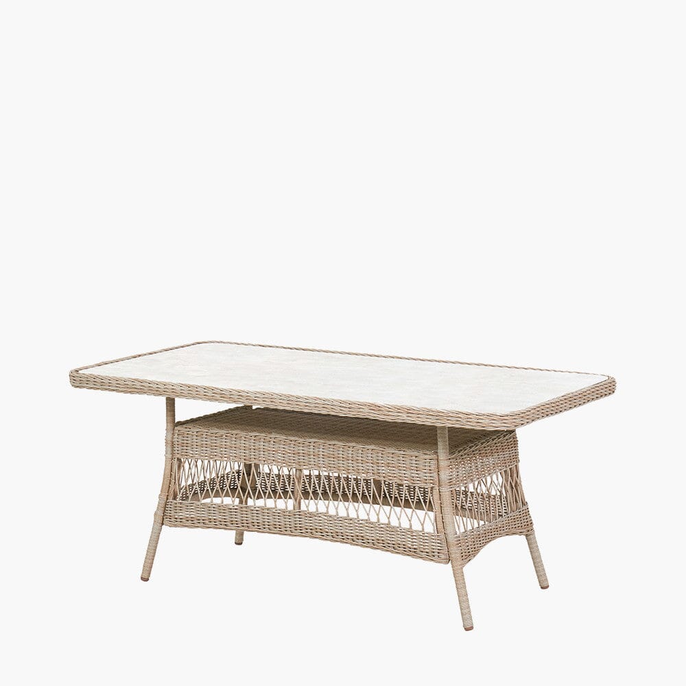 Naxos Outdoor Wicker Woven 6 Seater Dining Set - Image 7