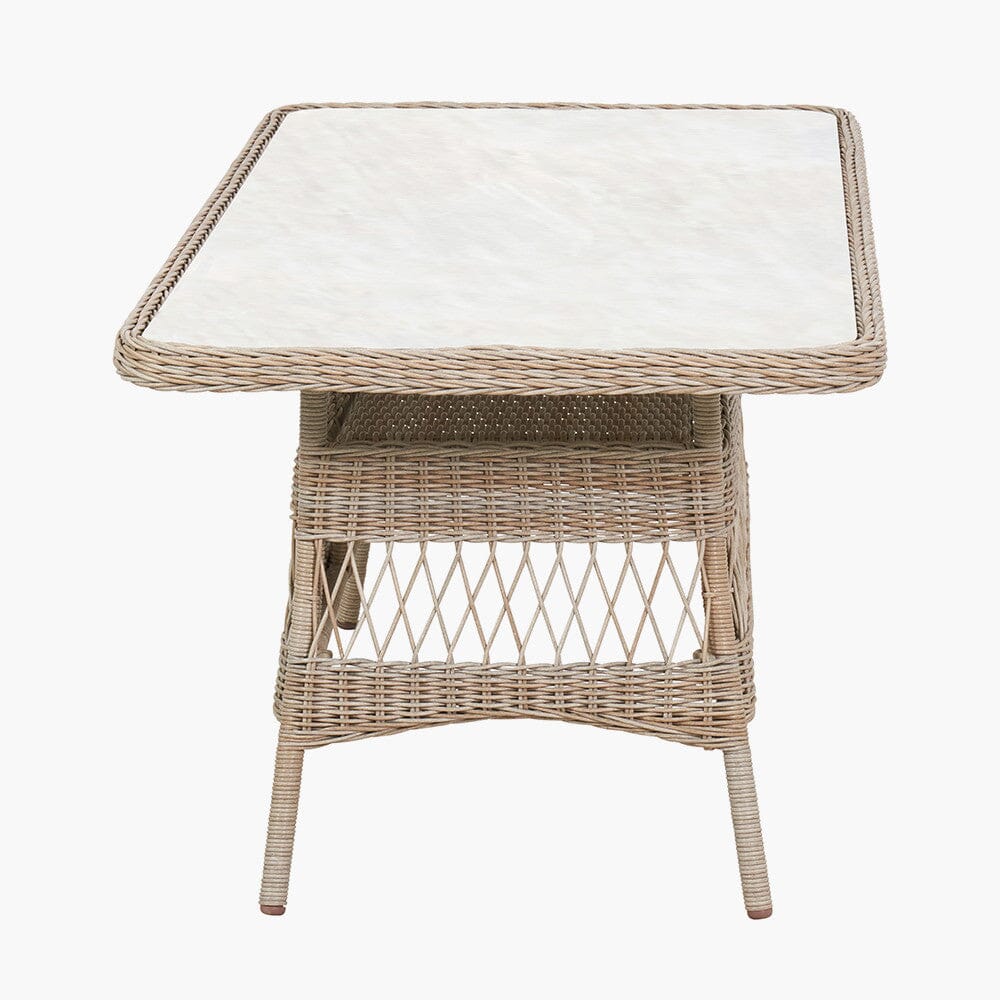 Naxos Outdoor Wicker Woven 6 Seater Dining Set - Image 8
