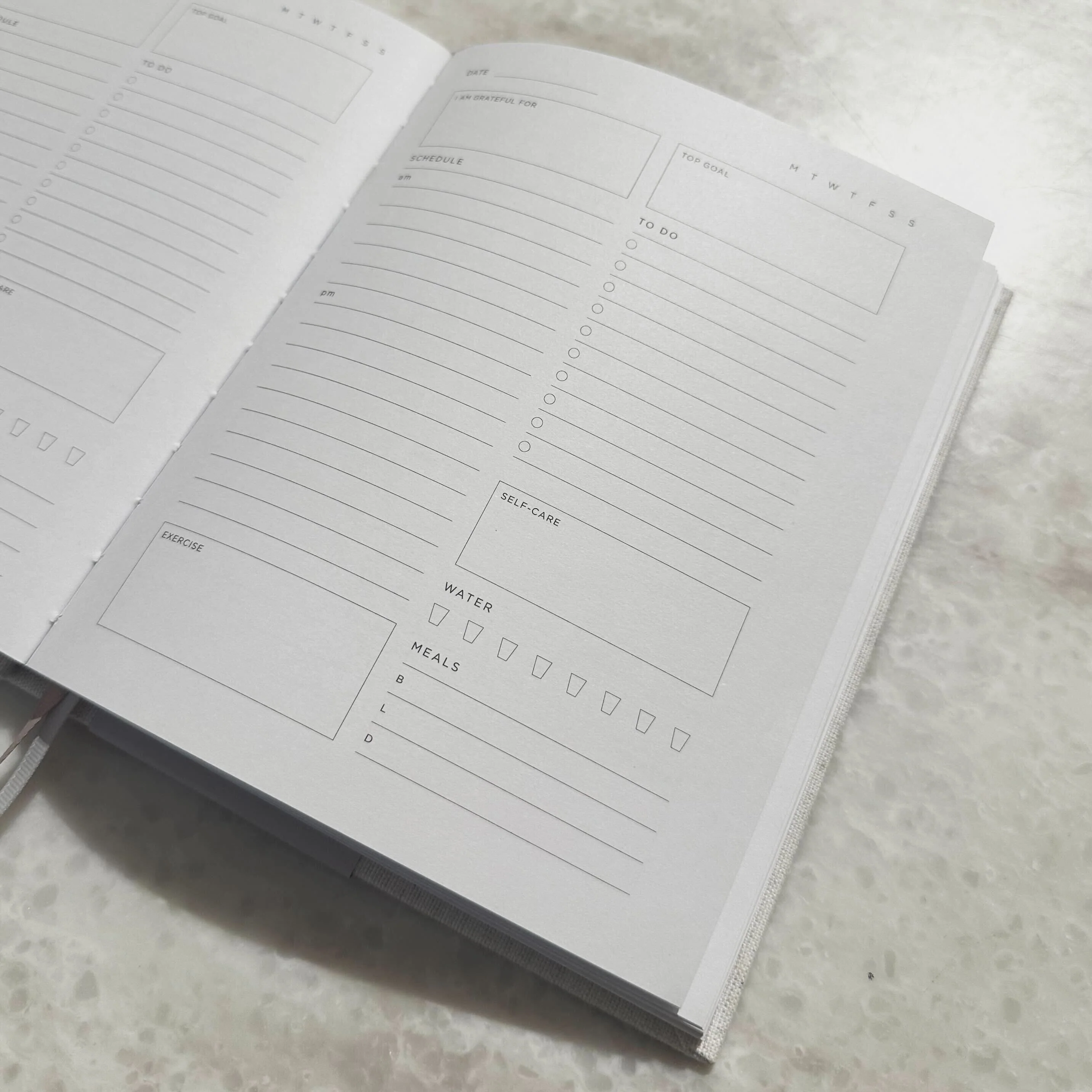 Neutral Self Care Planner / Notebook - Image 2