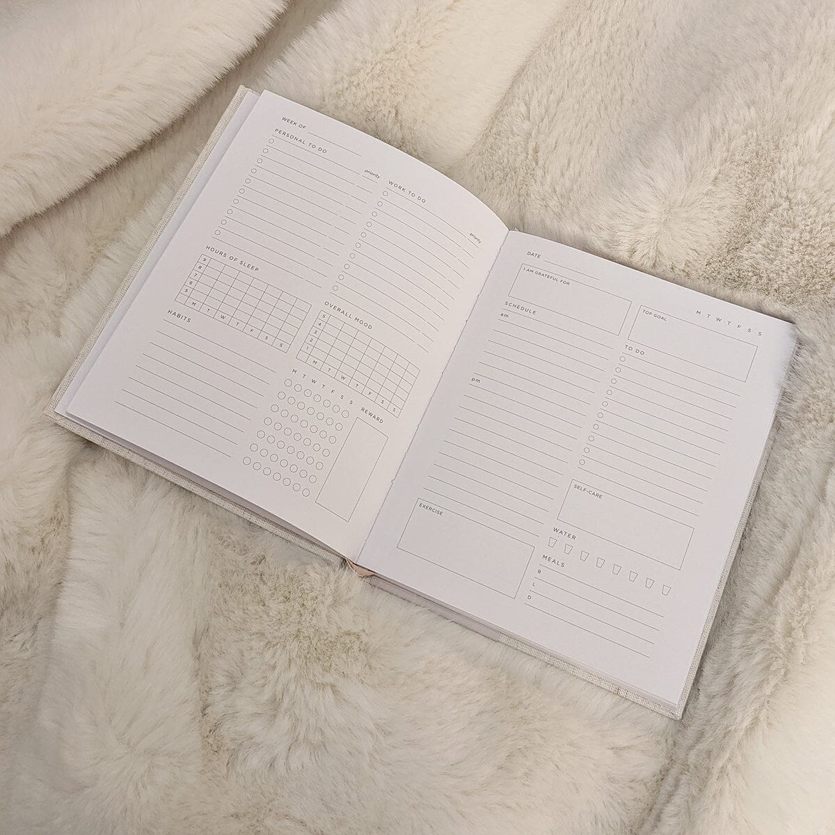 Neutral Self Care Planner / Notebook - Image 3