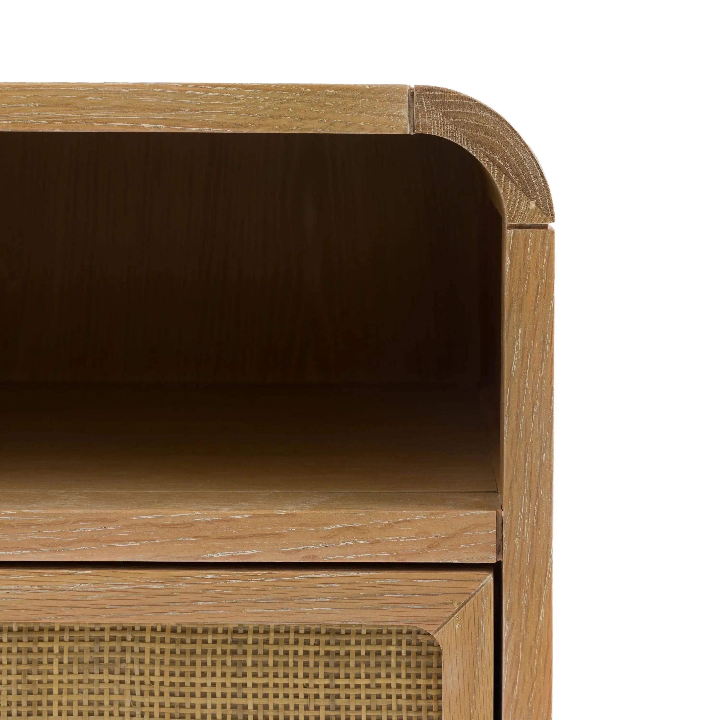 Nook Natural Rattan 1 Drawer Bedside Table - Image 6