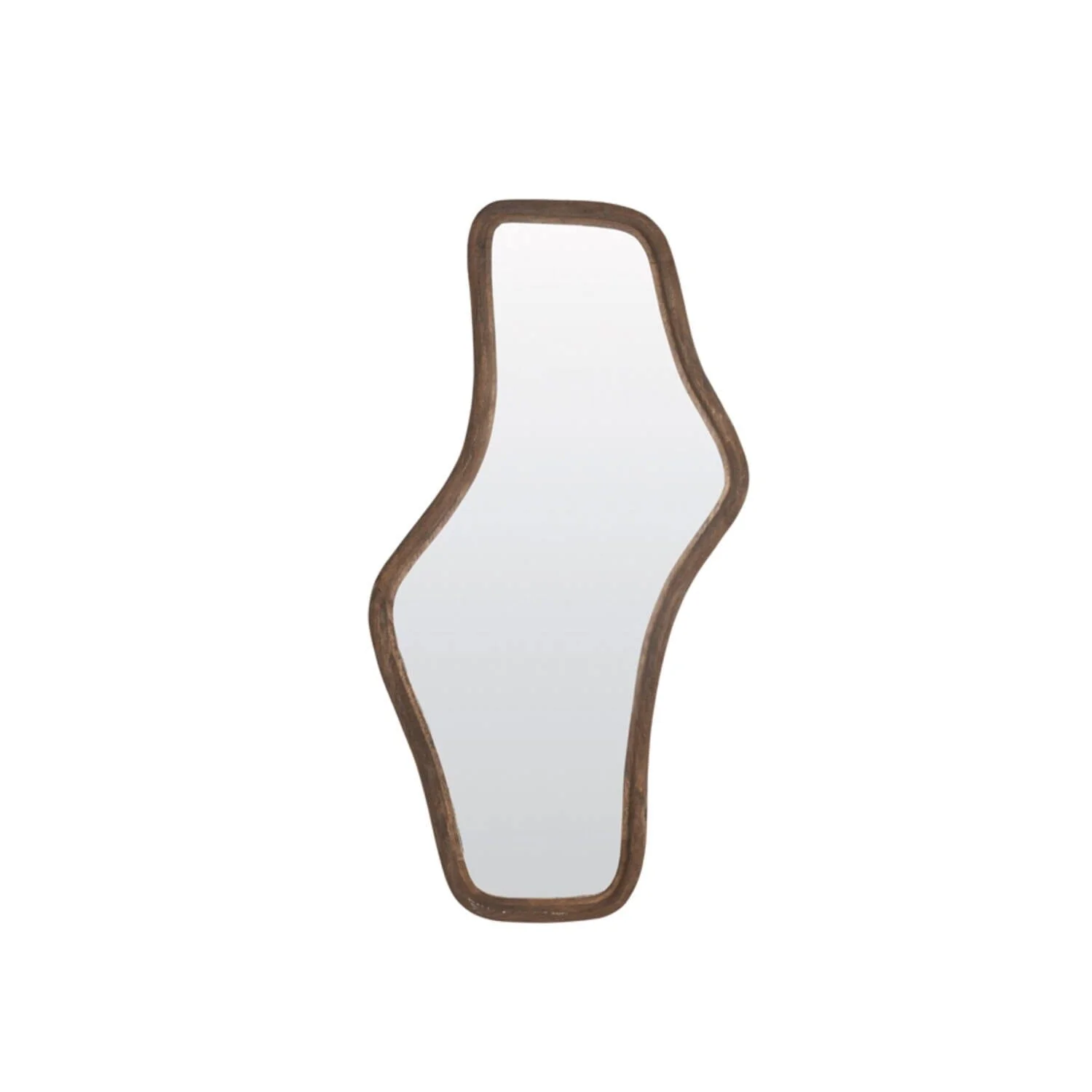 Norah Walnut Abstract Mirror - Image 2