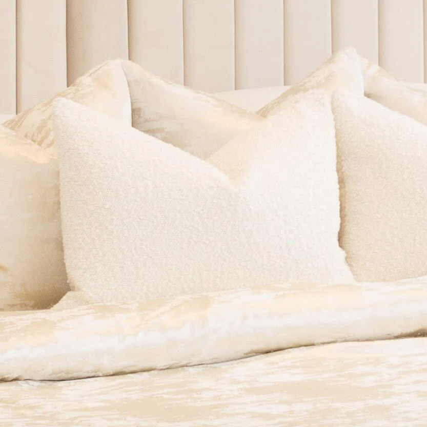 Nori Boucle Cream Bolster Cushion - Image 2