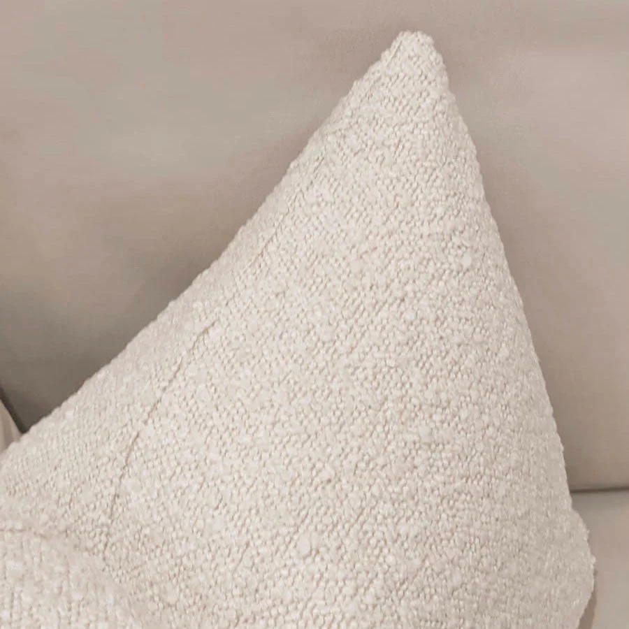 Nori Boucle Cream Bolster Cushion - Image 4