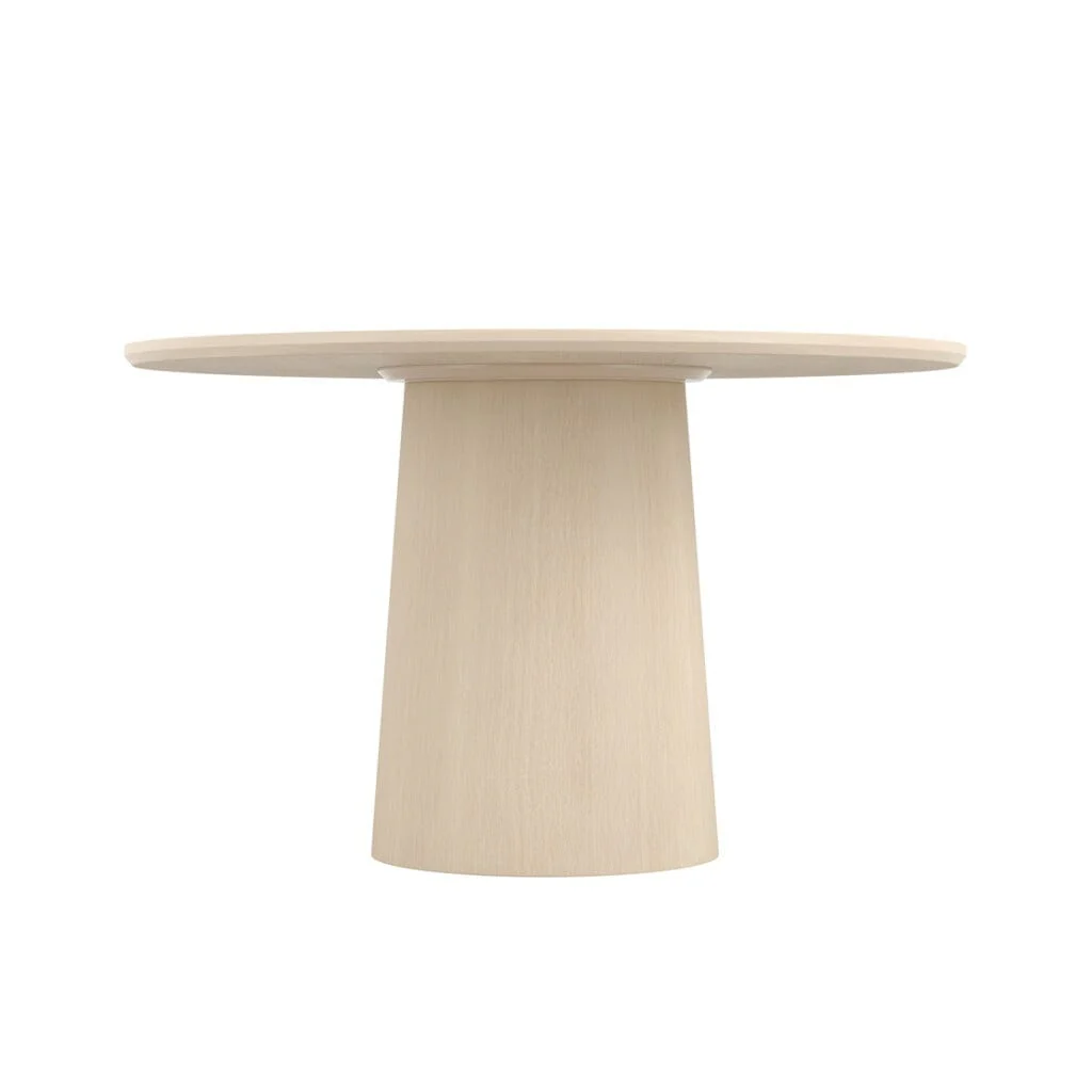 Novie Light Wood Effect Round Dining Table - Image 3
