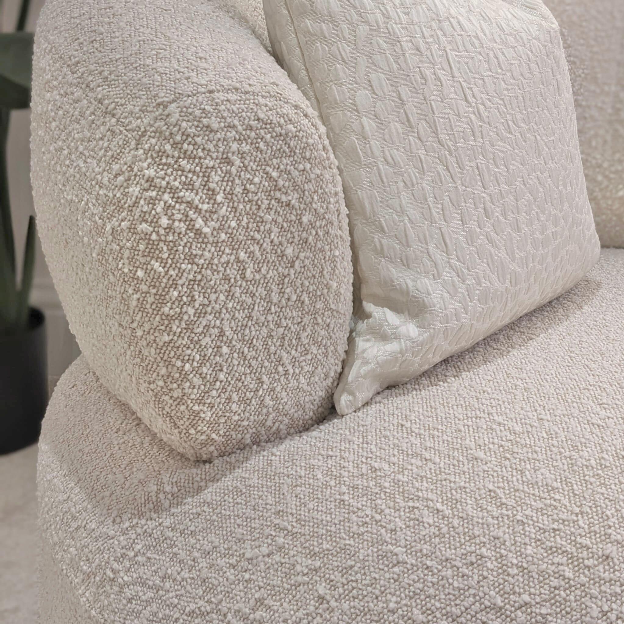Nyra Ivory Boucle Accent Chair - Image 5