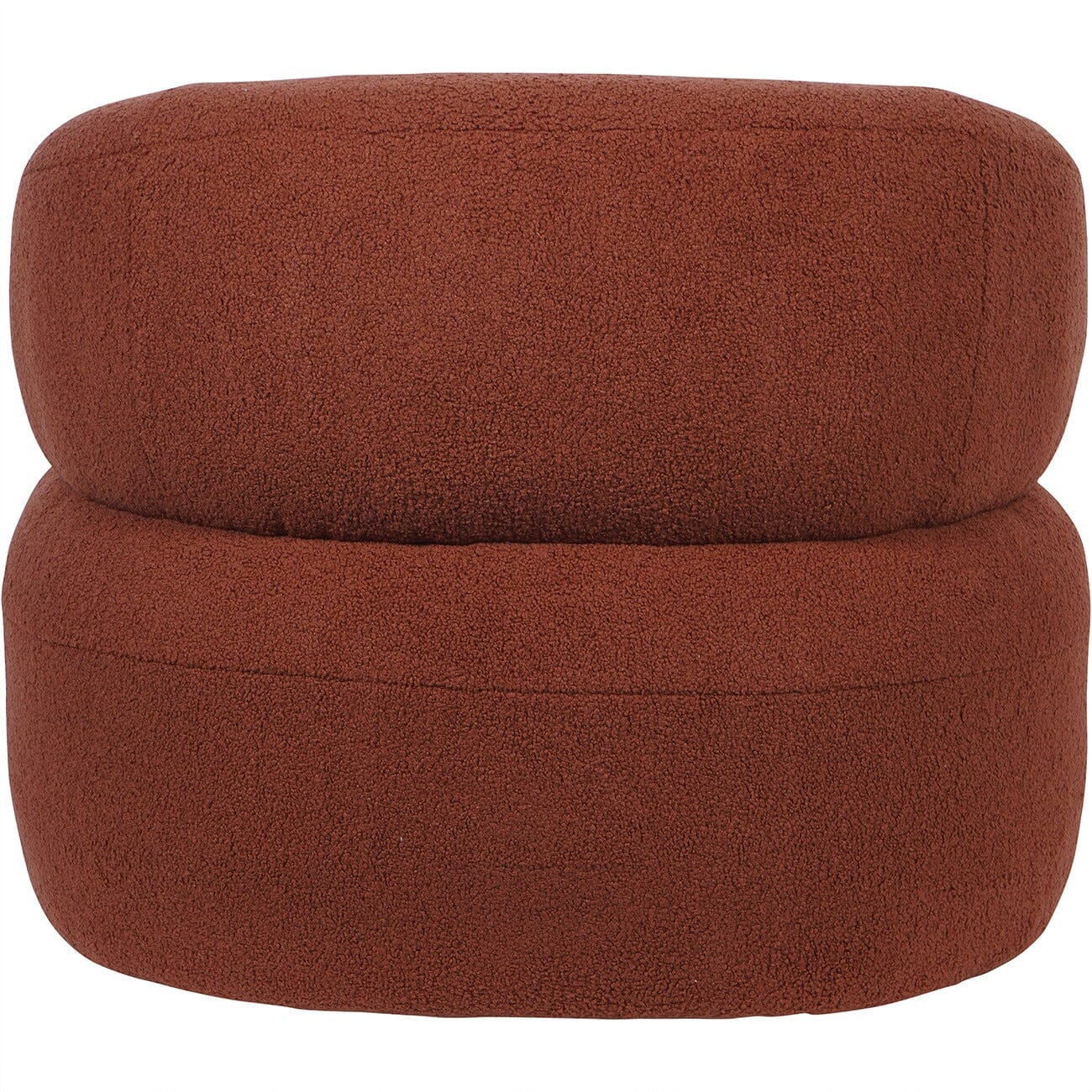 Nyra Terracotta Boucle Accent Chair - Image 3