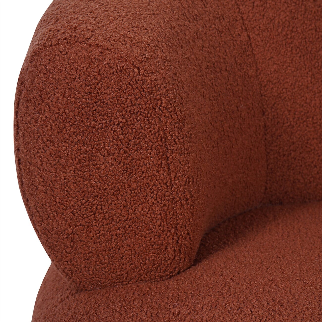 Nyra Terracotta Boucle Accent Chair - Image 5