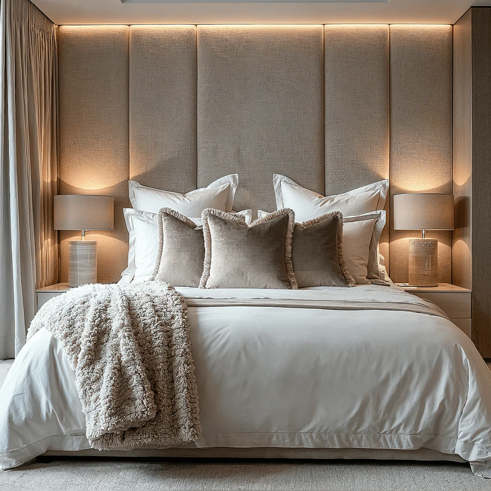Odalys Cappuccino Cushion with Fringe Detail - 43x43cm - Image 2