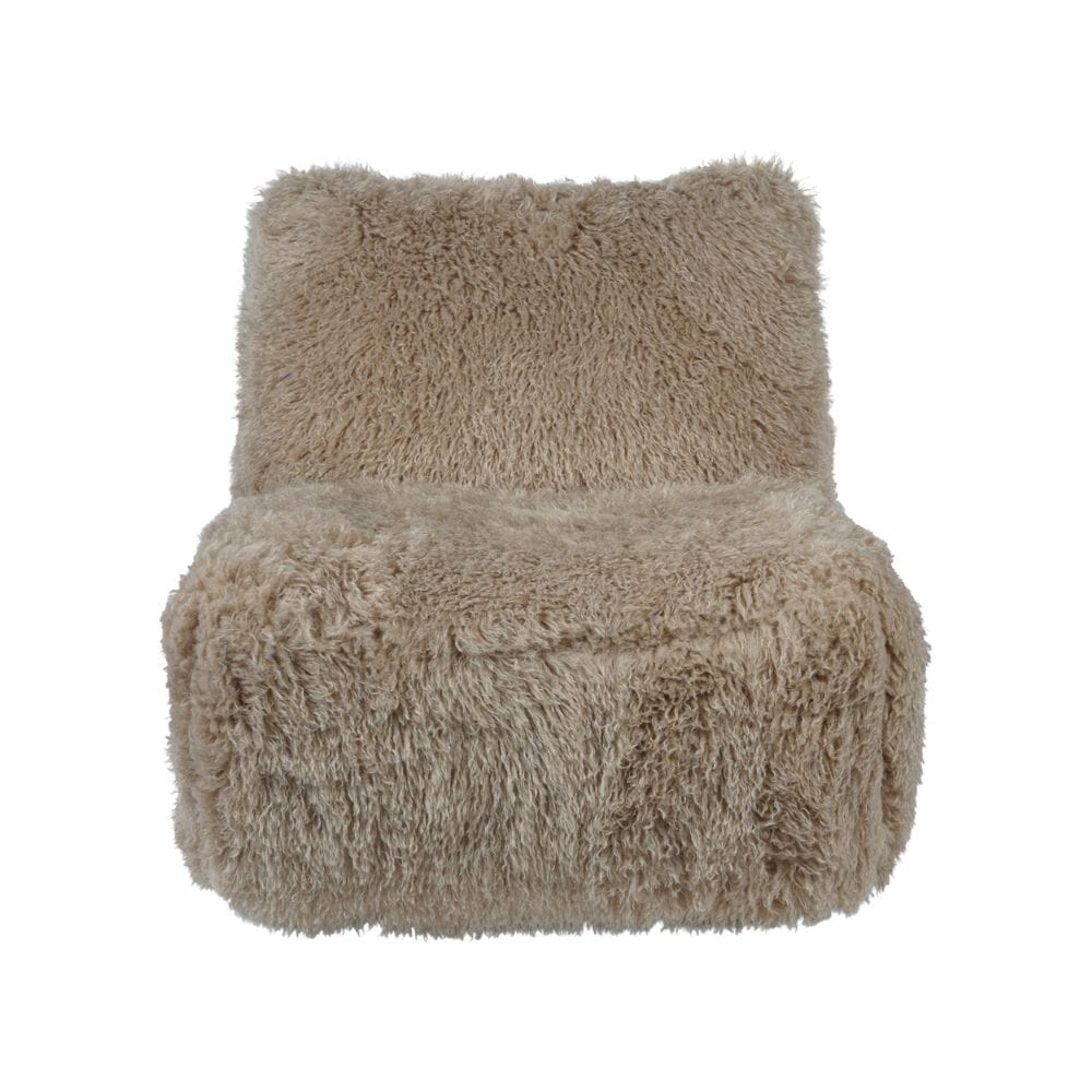 Odessa Cream Faux Sheepskin Swivel Accent Chair - Image 2