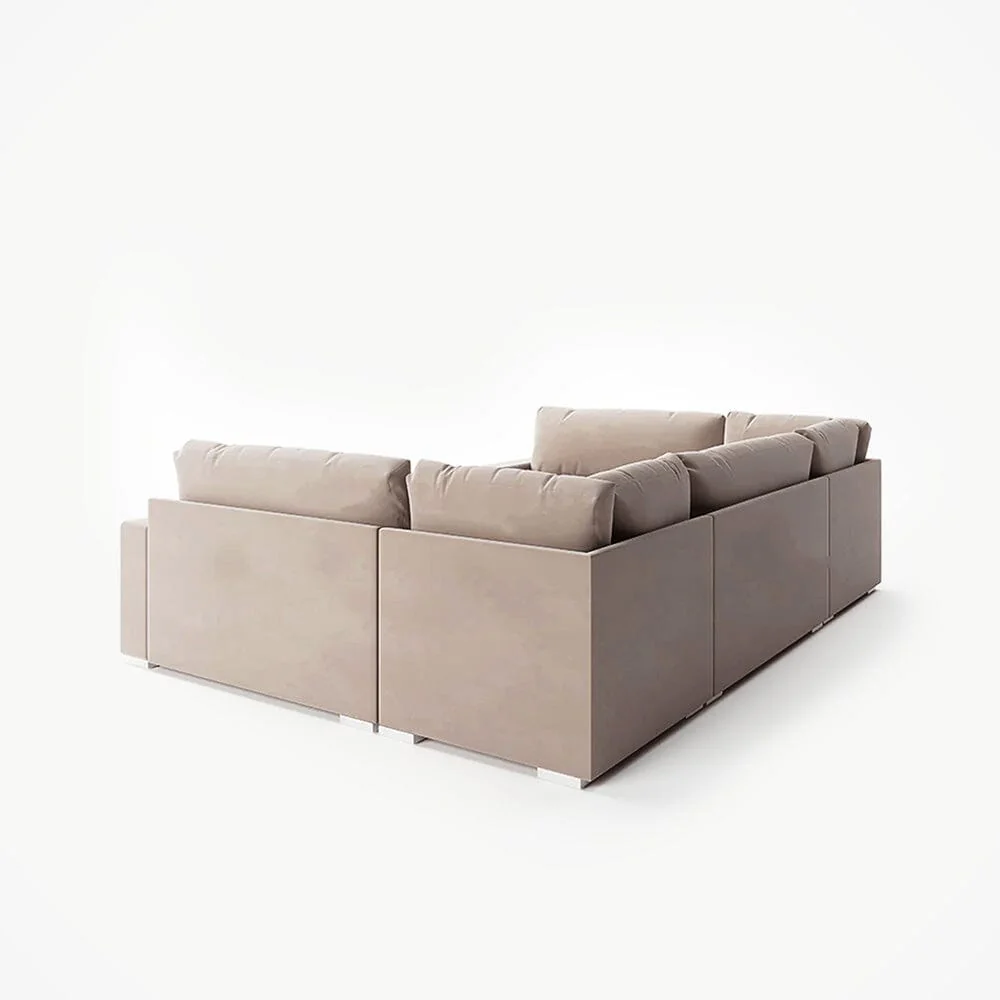 Olivia Mink Premium Large U-Shaped Sofa - Image 6