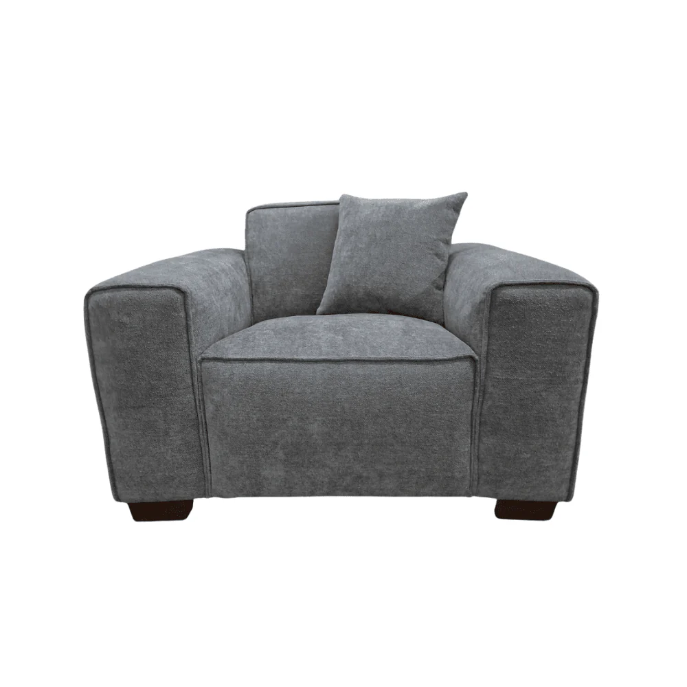 Ottilie Charcoal Boucle Armchair - Image 2