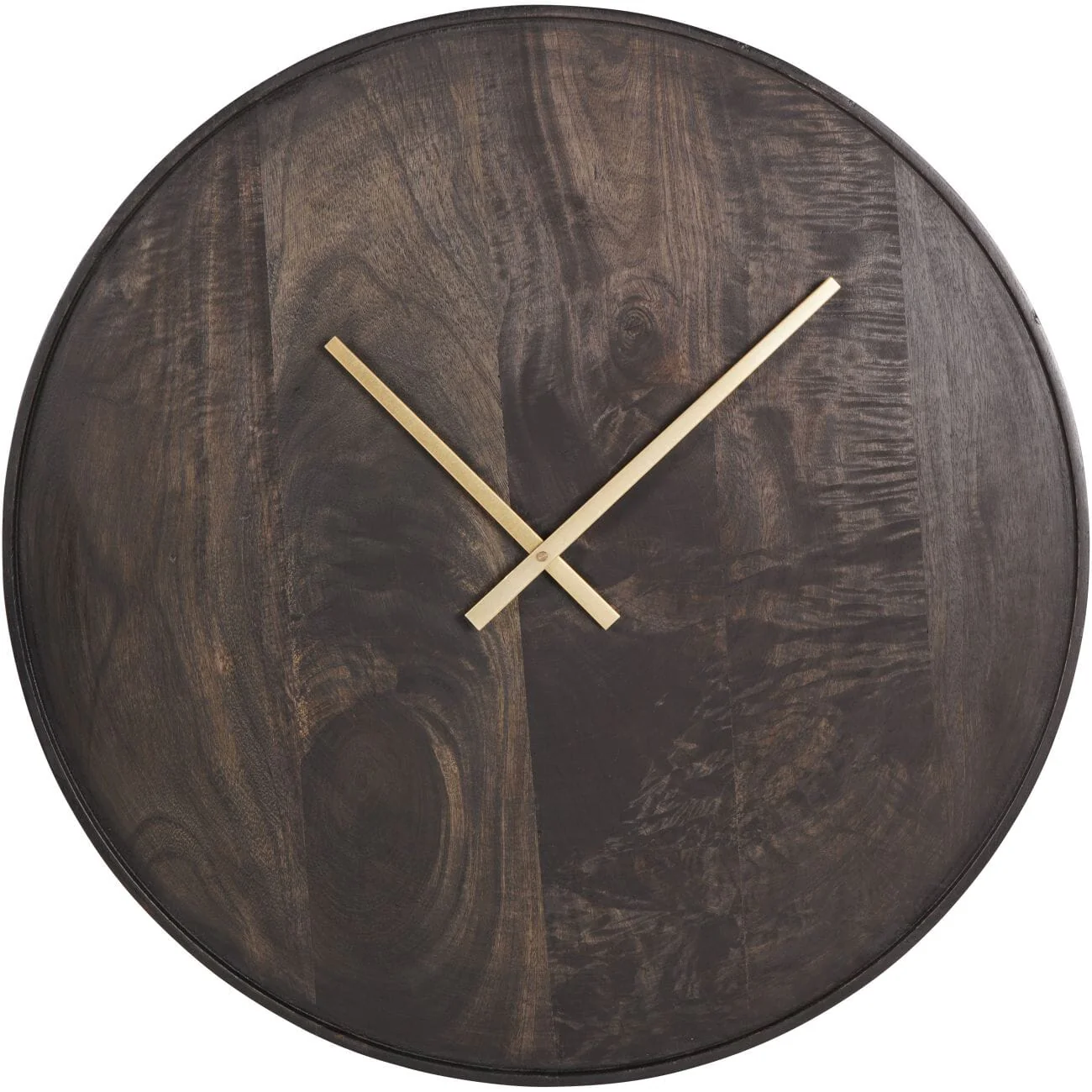 Palermo Medium Brown Mango Wood Wall Clock - Image 2