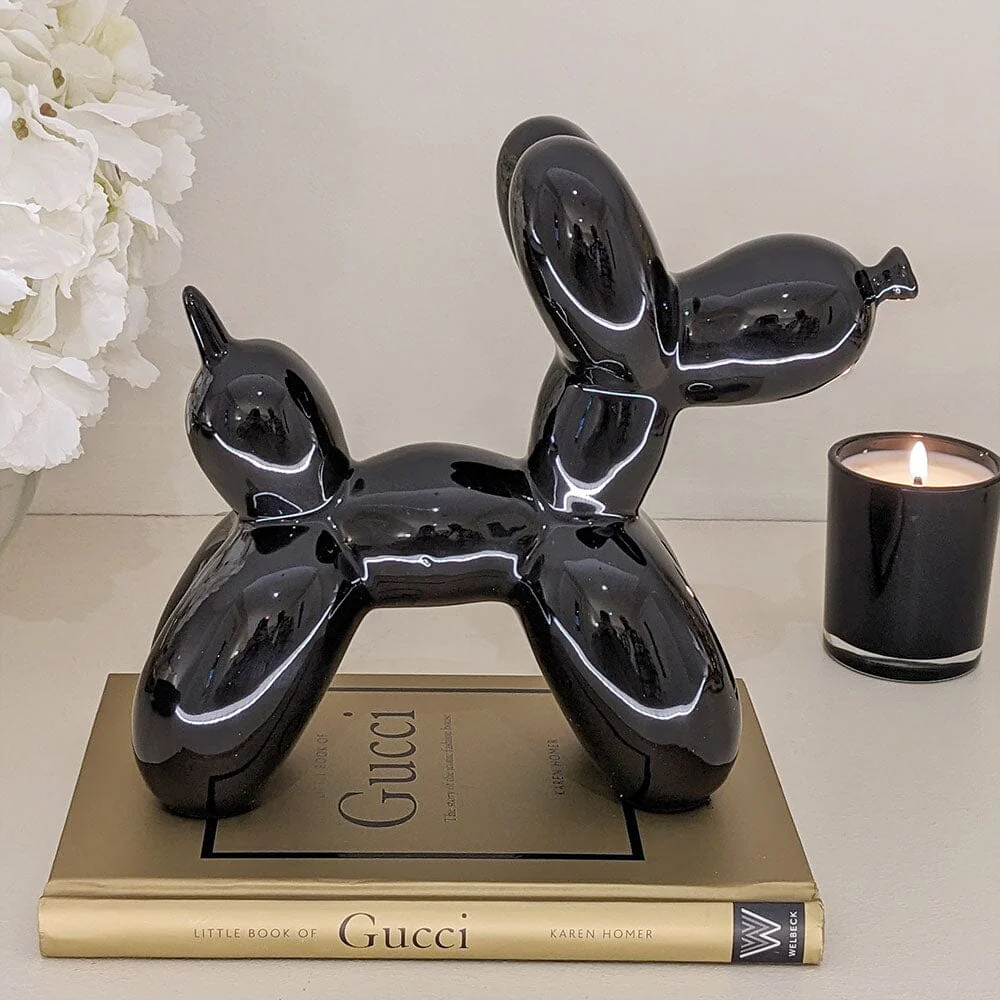 Patrice Black Standing Balloon Dog Ornament - Image 2