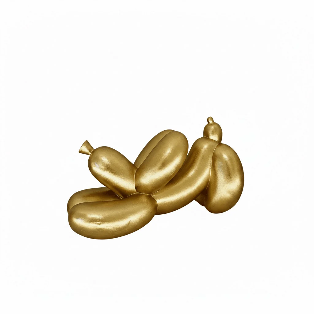 Patrice Gold Stretching Decorative Balloon Dog Ornament - Image 2