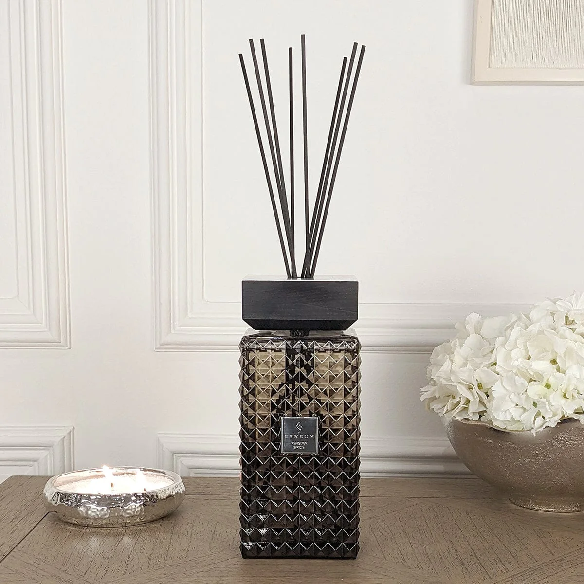 Persian Spice Large Black & Silver Luxury Reed Diffuser - 1000ml - Image 2